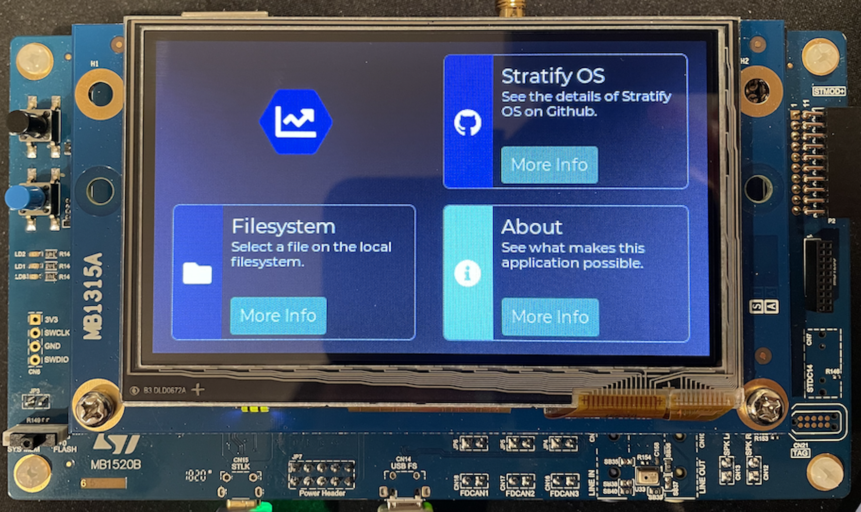 GUI on STM32H735G-DK