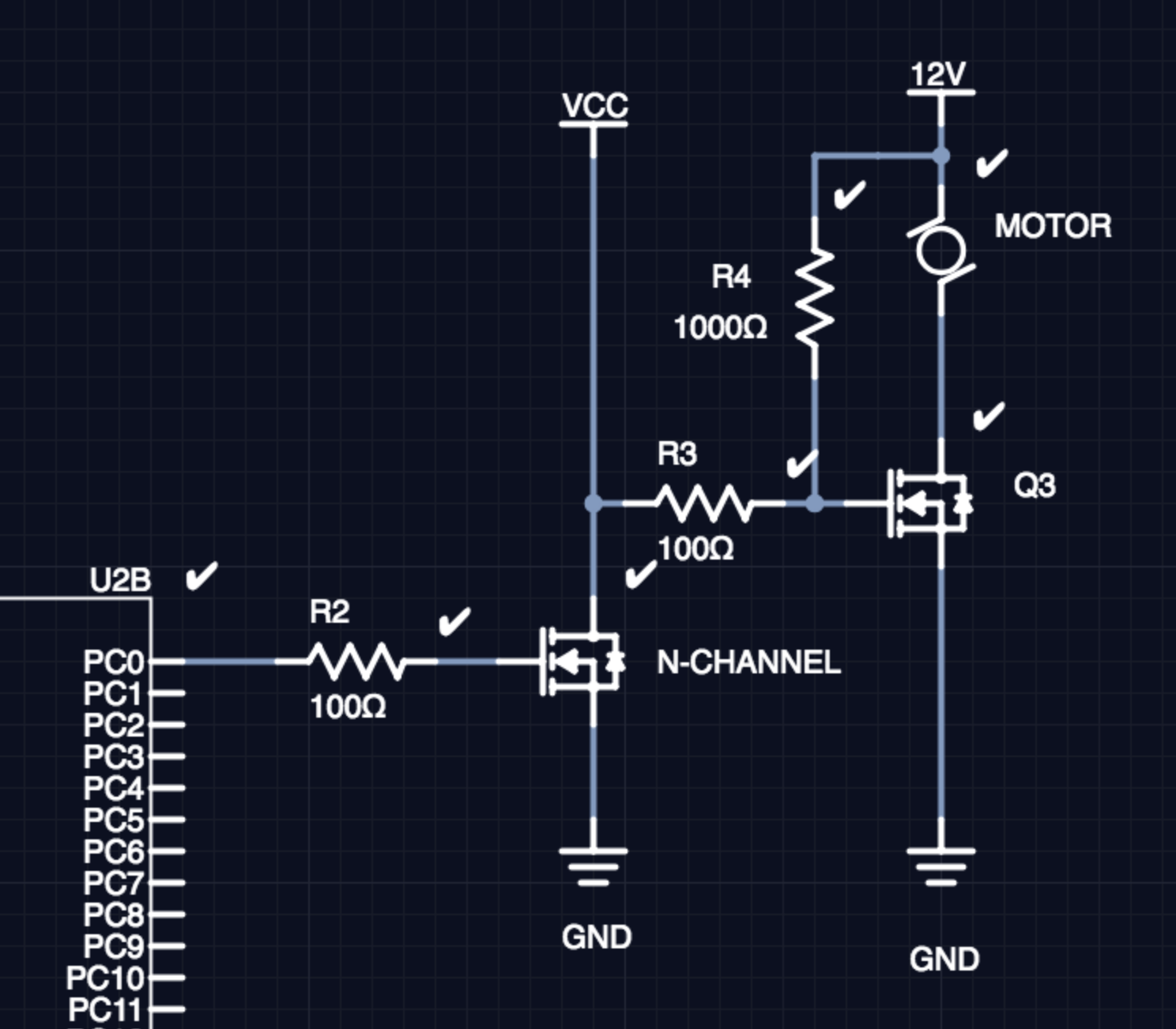 N Channel Step up motor driver